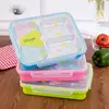 LULA Super Size Double Use Rectangle Thermos 304 Stainless Steel Lunch Box Insulated with Four Compartments