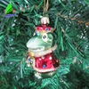 Stock Hanging Christmas Tree Ornaments Glass Frog Hand Blown Animals Glass Ornament