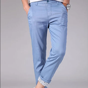 skinny cotton trousers