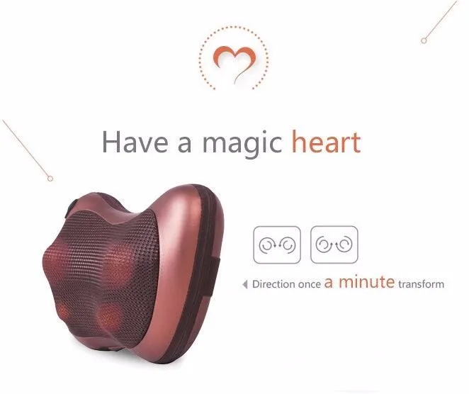 Car massaeg pillow shiatsu massage pillow with heat