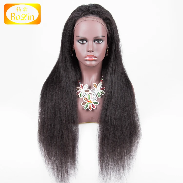 Real Raw Indian Hair Yaki Human Hair Curly Weave Virgin Hair Full