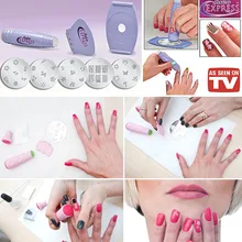 Beauty Salon Express Nail Polish 3D DIY Design Kit Stamp Art Stamping Nail Decoration Professional