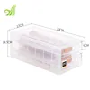 2018 Free Sample Transparent Plastic Packaging Container Kitchen Storage Rack Egg carton Storage Box