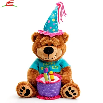 musical happy birthday plush bear