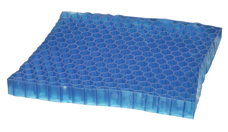 Blue Clear 3d Tpr Cooling Grid Mesh Gel Pad Gel Seat