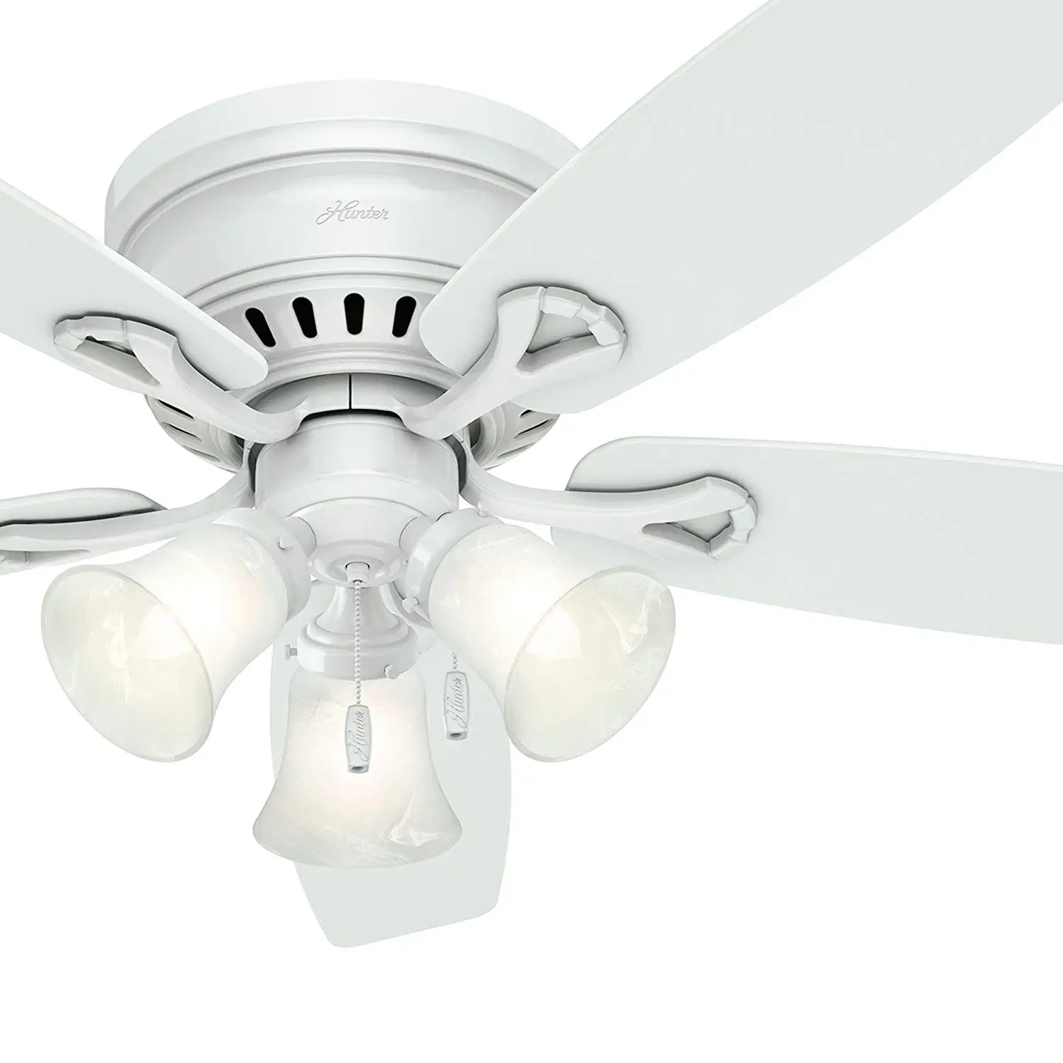 Buy Hunter Fan 52 Inch Low Profile White Indoor Ceiling Fan With