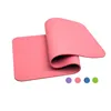 Classic 10mm Thickness Pink Yoga Mat Foldable Durable Anti Tearing