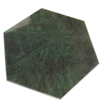 Customized Hexagon Amy Green Marble Cutting Board Customized Hexagon Amy Green Marble Cutting Board