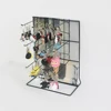 Metal powder coating keychain/key ring display rack/stand with sign holder rack