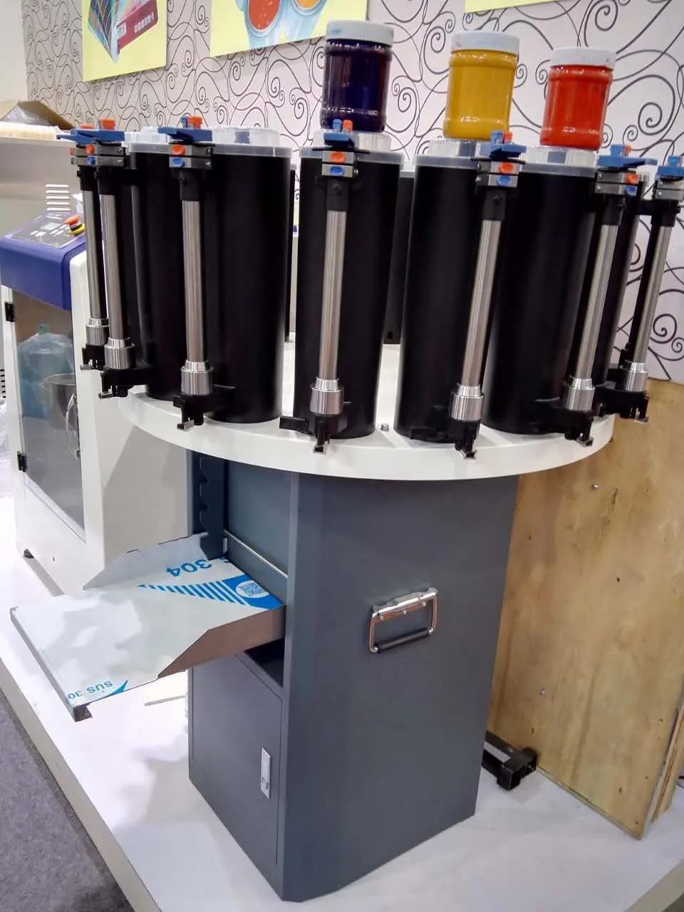 De color manual tintado de pintura colorante dispensador de