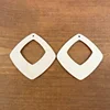 laser cut Wood Earrings Diamond Shape geometric wood shapes
