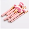 China Manufacturers Professional 10pcs Pink Makeup Brush Sets