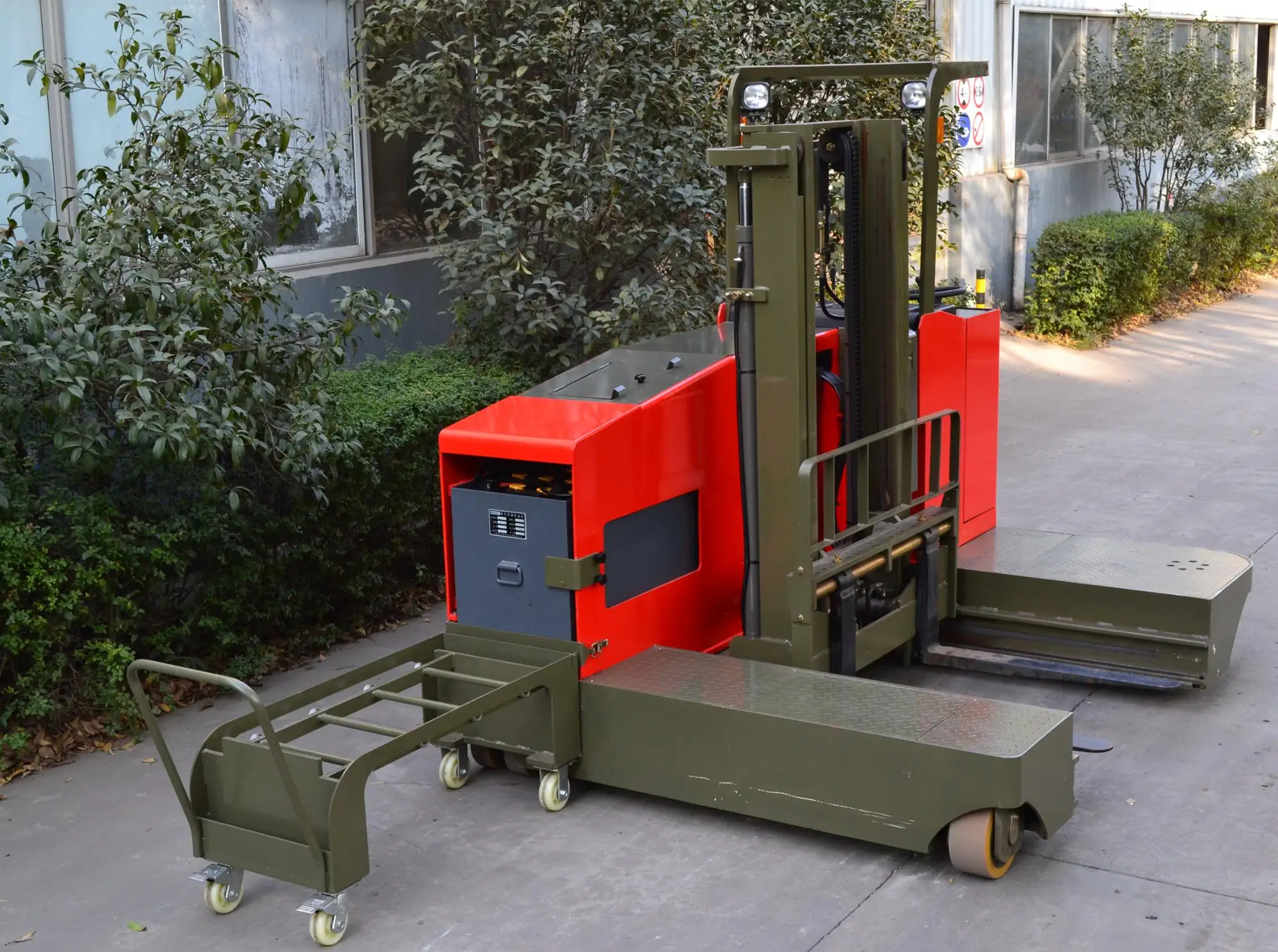 5ton 窄通道 3 路 vna 电动托盘堆垛叉车高达 9 米高