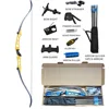 Topoint Archery Takedown Recurve Bow R2-package,Aluminum Bow Riser,68", multi draw weights selection