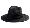 Raffia Panama Dyed Color Straw Hat For Summer