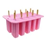 Wholesale silicone 10 cavity 100ml rectangular ice cream mold