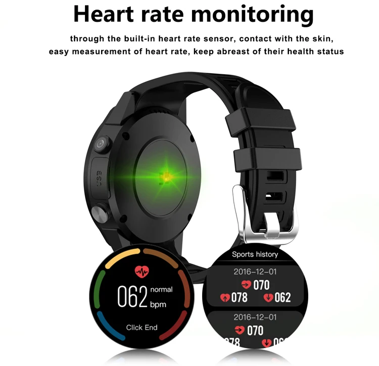 Sport GPS Smart Watch with heart rate monitor