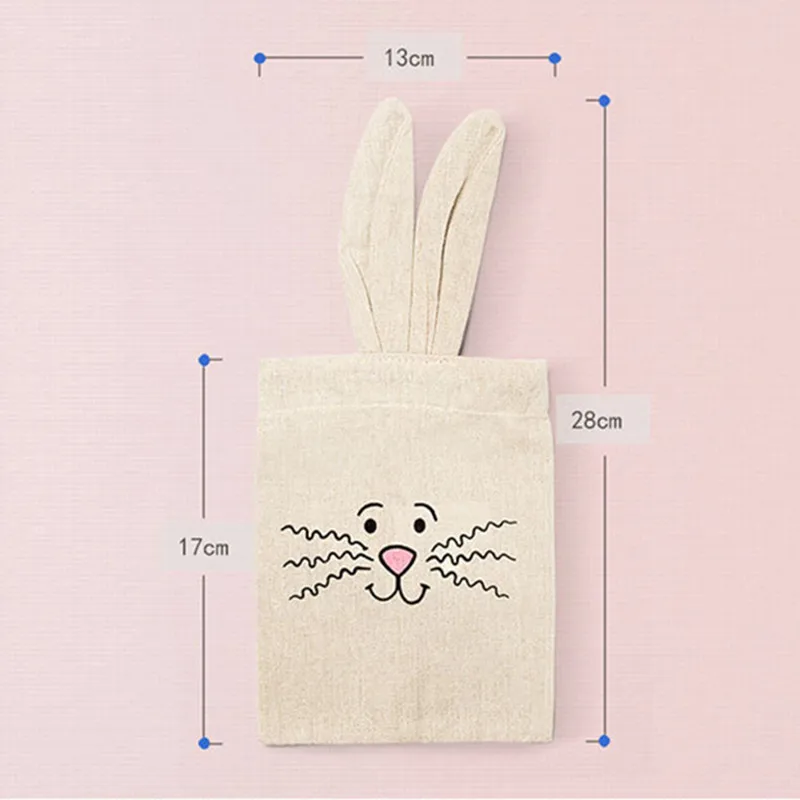 Wholesale Easter Bunny Gift Bag With Floppy Ears Treat Bags Natural