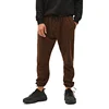 100% cotton leopard print mens track pants