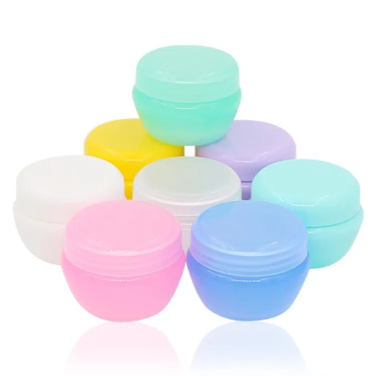 Empty Plastic Cosmetic Pp Jar Colors 5g 10g 20g 30g 50g Mushroom Type Face Cream Jars Recycled