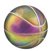 Shiny basketball 2019 new design luminous ball gift glow ball hologram basketball