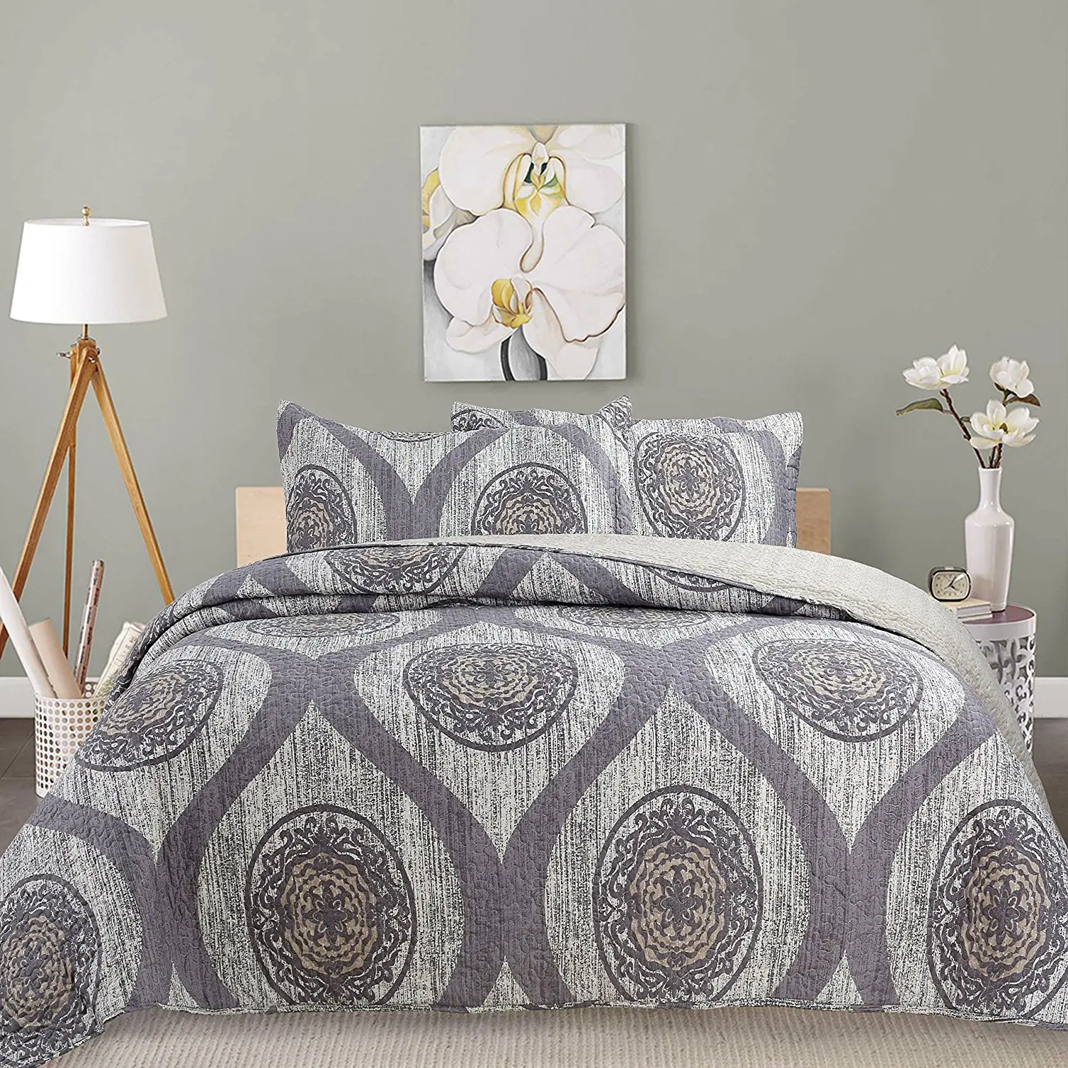 Cheap Grey Bedspread King, find Grey Bedspread King deals on line at