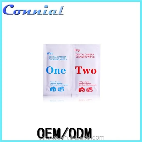 Glasses cleaning antibacterial mobile phone/ lens/ screen/ spectacle wet wipes