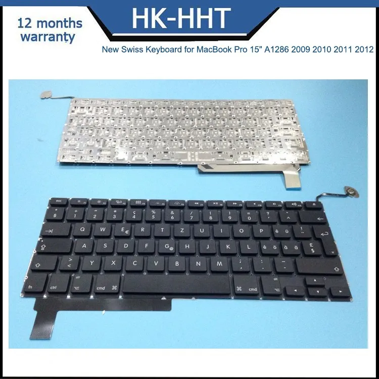 Brand New Swiss Keyboard For Macbook Pro 15 A1286 2009 2010 2011