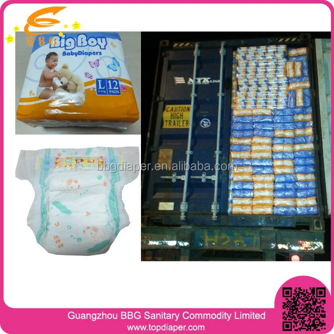 Adult Sized And Colored Disposable Baby Diapers Export To South Africa