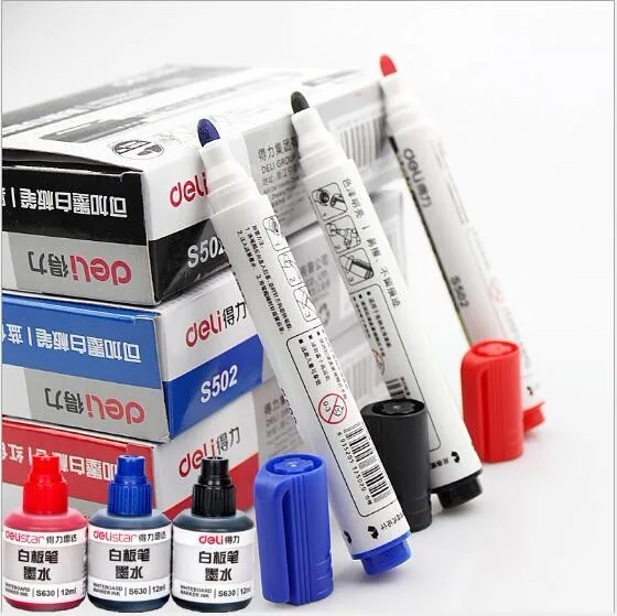 Hot Sale Dry Erase Refillable Whiteboard Markers And Ink Sets For