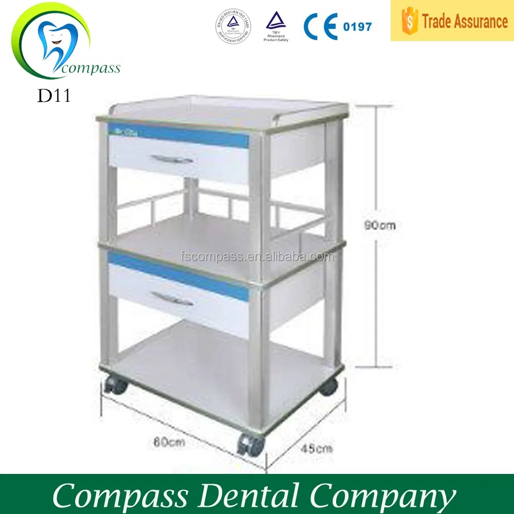 Single Mobile Durable Dental Furniture With Two Drawers Buy