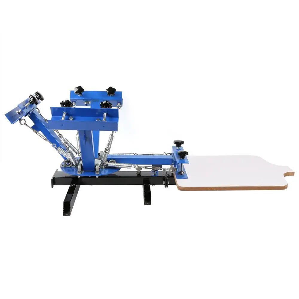 M&r Screen Printing Machines 4 Color 1 Station Silk Screening