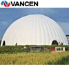 factory customized outdoor rental business digital printing logo 20m diameter 200 people inflatable big winter tent dome shape