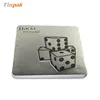 hinged metal CD tin case with window wholesale