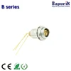 ECG 2/3/4/5/6/7/8/10/12/14/16pin PCB 90 degree elbow connector metal elbow connector cctv camera push-pull connector