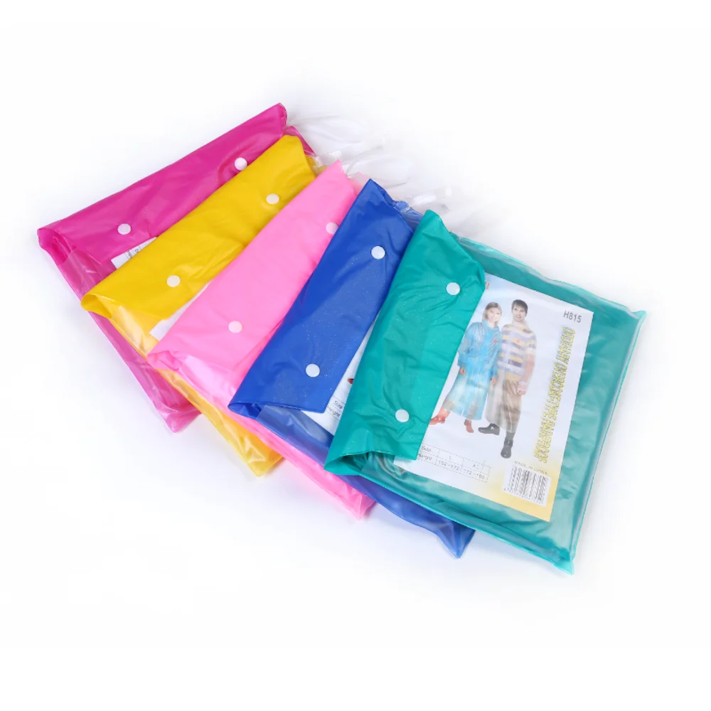 Fashion Women Men Transparent Fabric Poncho Portable Light Raincoat Not Disposable Rain Coat For Adult Tour Pvc Raincoat