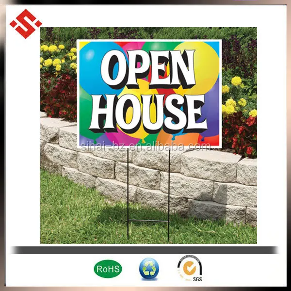 Printed Corrugated Outdoor Sign Board PP Plastic Advertisement Board
