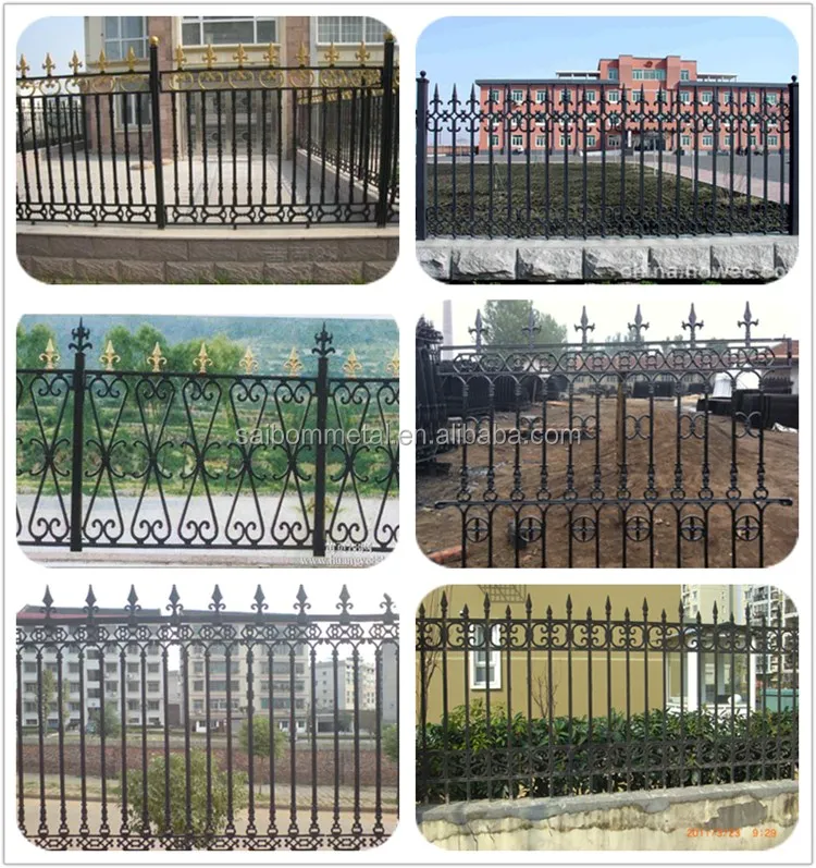 Hot Sale Wrought Iron Fence Parts Ornamental Cast Iron Fence Buy