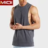Private Label Sleeveless Mens Fitness Shirts Gyms Wear Fitness Vest Mens Workout Clothing