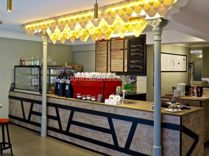 High quality modern coffee shop kiosk decoration furniture cafe bar design for sale