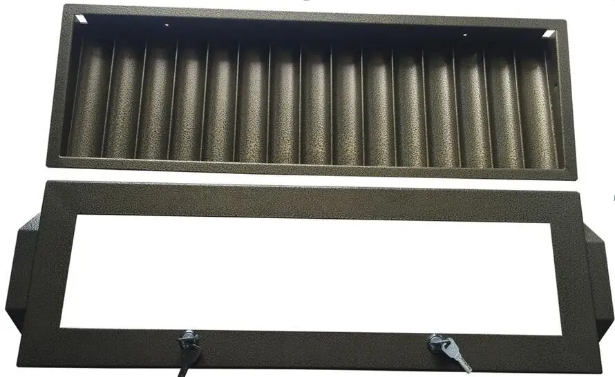 15 Rows Metal Chip Tray With Lid And Lock,Casino Chips Tray Buy Poker