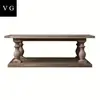 Antique rustic walnut reproduction furniture Birch wood coffee table
