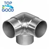 3 way stainless steel Connector Fitting round pipe tube connector for railing post