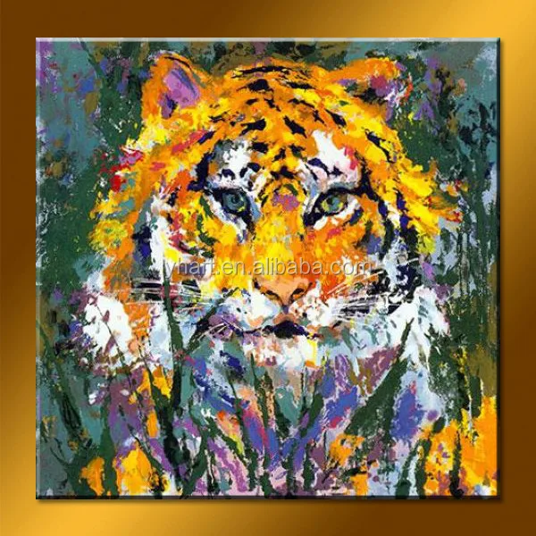 Grosir Buatan Tangan Harimau Abstrak Lukisan Minyak Dekorasi Buy Product