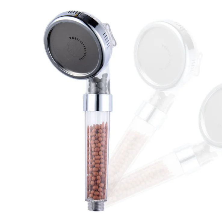 High Pressure Ionic Filtered Stone Stream Shower Heads For Dry Skin