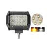 Strobe Auto lighting bar,4 Row Mini Dual Color Amber White 48w LED Car Work Light for Tractor ATV Truck Driving