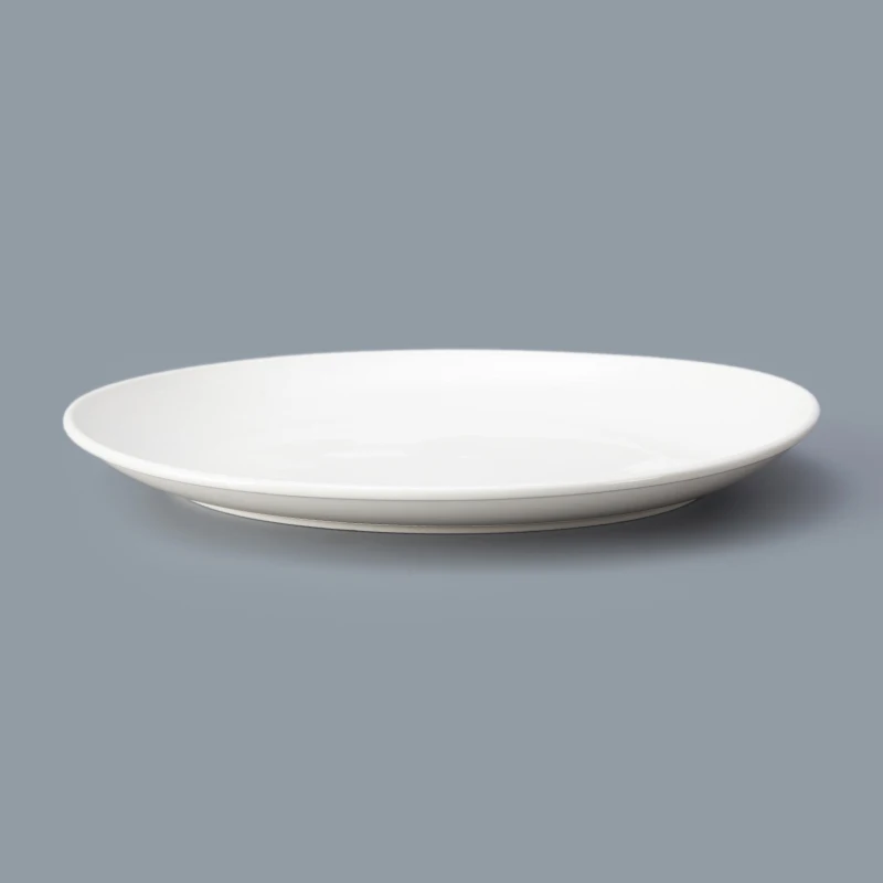Fine Quality Coffee Shop Large White Dinner Plates Buy White Dinner