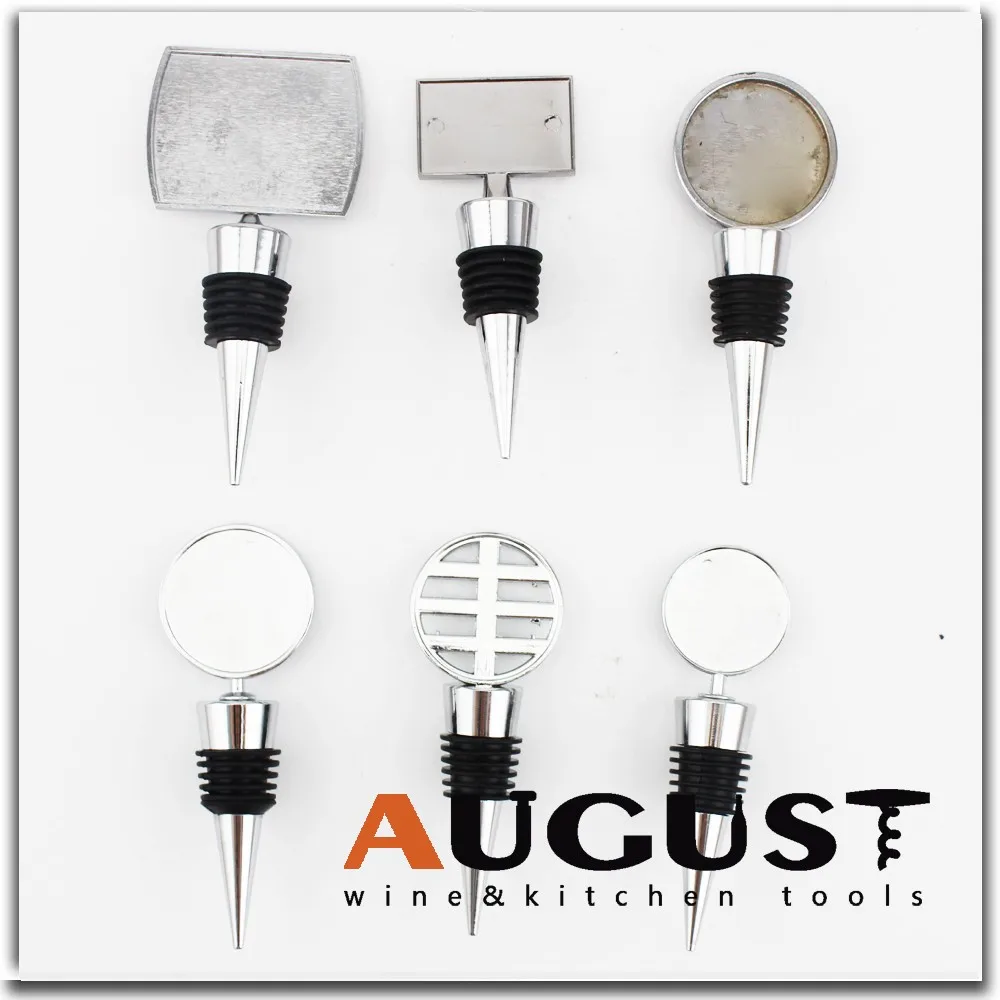 Custom Wedding Favors Simple Stainless Steel Wine Bottle Stopper Blanks
