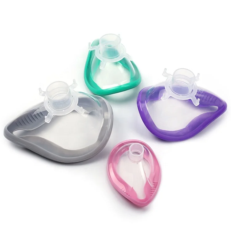 Comfortable Anesthesia Breathing Mask With Flexible Strap