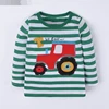 Cartoon Vehicle Tractors Children Boy's Long Sleeve T Shirt Spring Cotton Baby Kid's Tees T-Shirts Child Boys Clothing